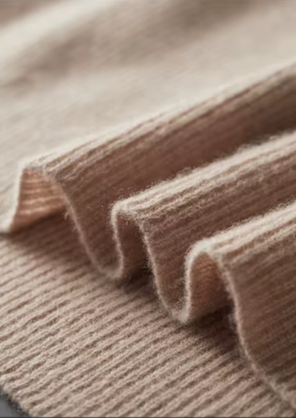 TWO TONE ZIPPER SWEATER POLO