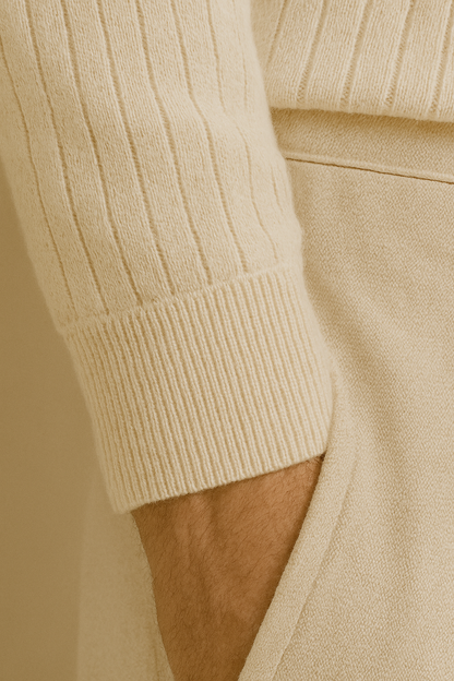 Striped Long Sleeve Polo